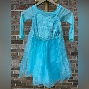 GIRLS SIZE 4 ELSA FROM FROZEN COSTUME DRESS DISNEY STORE